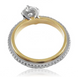 Кольцо в белом золоте К-596 с бриллиантами