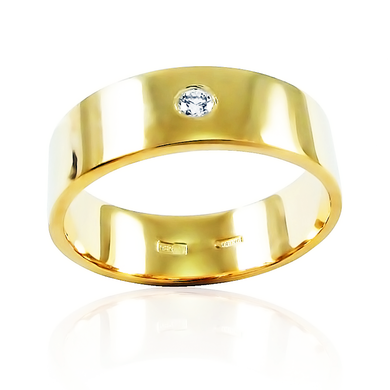 Обручальное кольцо в красном золоте К-144